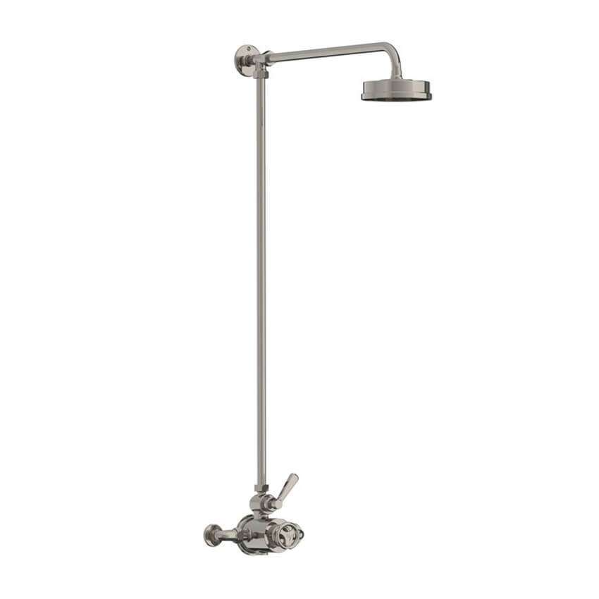 Lefroy Brooks Ten Ten Thermostatic Valve With Riser - Silver Nickel