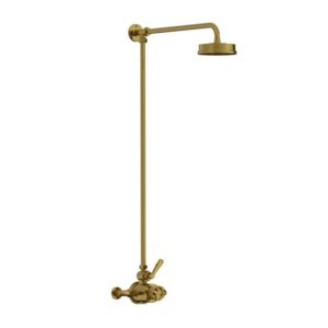 Lefroy Brooks Ten Ten Thermostatic Valve With Riser - Polished Brass