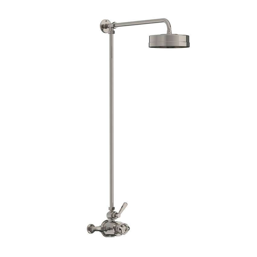 Lefroy Brooks Ten Ten Thermostatic Valve With Riser - Silver Nickel