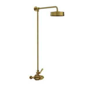 Lefroy Brooks Ten Ten Thermostatic Valve With Riser - Polished Brass