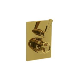 Lefroy Brooks Ten Ten Concealed Thermostatic Valve - Antique Gold