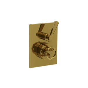 Lefroy Brooks Ten Ten Concealed Thermostatic Valve - Polished Brass