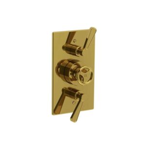Lefroy Brooks Ten Ten Concealed Dual Thermostatic Valve - Antique Gold