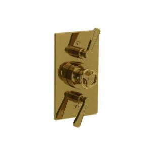 Lefroy Brooks Ten Ten Concealed Dual Thermostatic Valve - Polished Brass