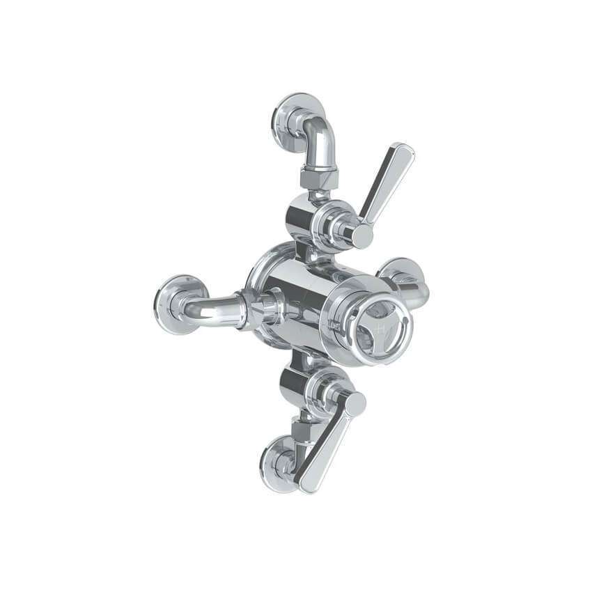 Lefroy Brooks Ten Ten Dual Thermostatic Valve With Top/Bottom Return - Chrome