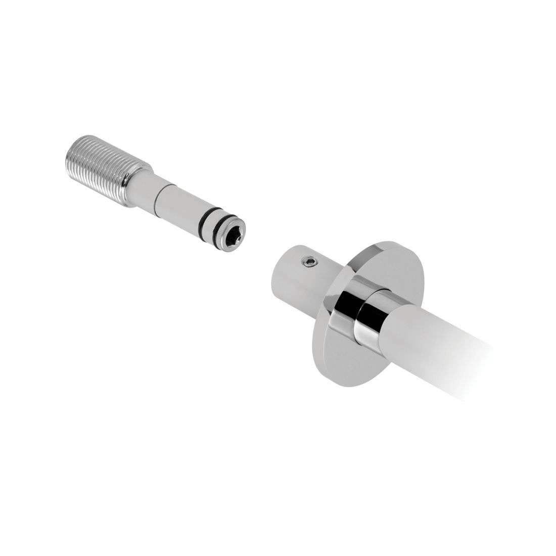 Vado Easy Fit Round Shower Arm, Chrome - Image 2
