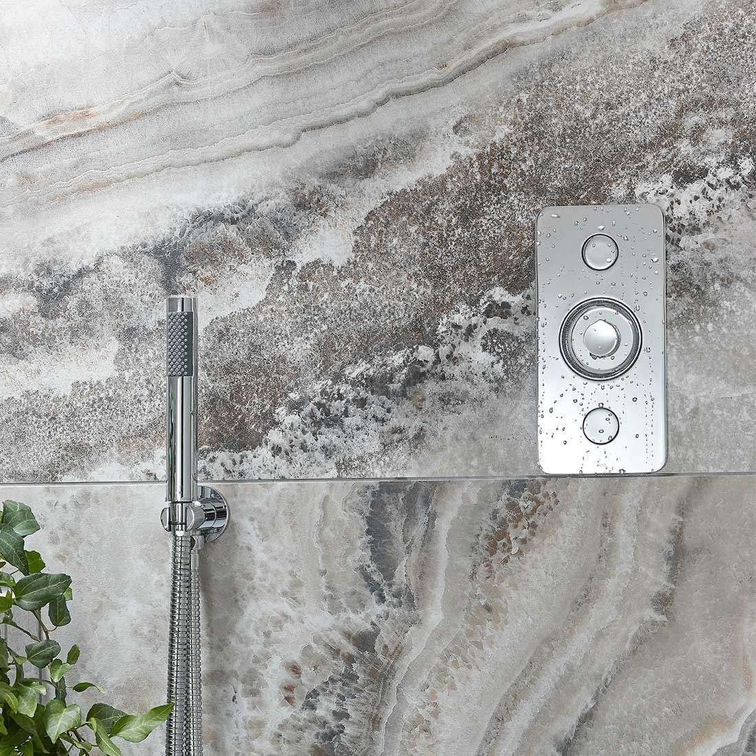 Vado Zone 2 Outlet Vertical Concealed Thermostatic Valve, Chrome - Image 2