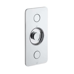 Vado Zone 2 Outlet Vertical Concealed Thermostatic Valve, Chrome