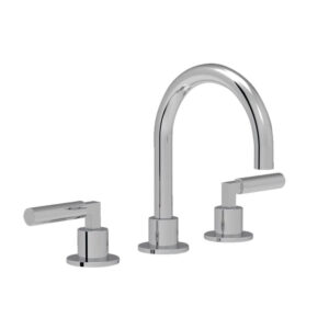 Coalbrook Zurich 3 hole deck mounted basin mixer swivel round spout