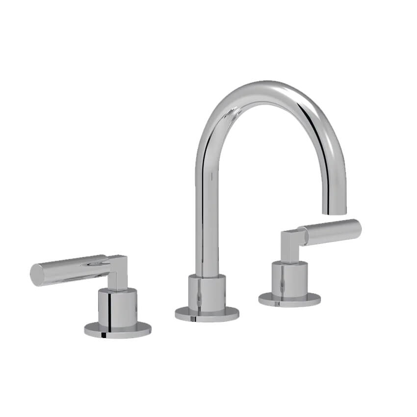 Coalbrook Zurich 3 hole deck mounted basin mixer swivel round spout