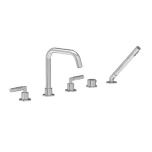 Coalbrook Zurich 5 hole deck mounted bath filler & pullout handspray