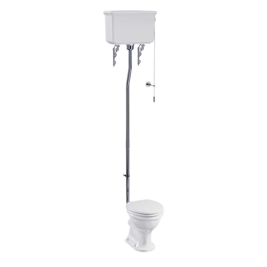 Burlington Guild High Level Toilet WC - White