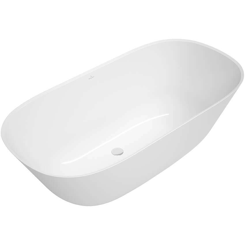 Villeroy & Boch Theano Freestanding Bath Stone White - Image 2