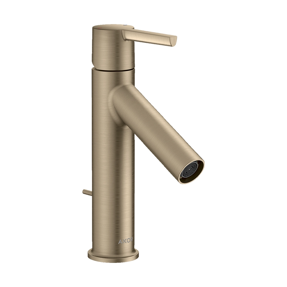 AXOR Starck Single lever basin mixer 100 with lever handle and pop-up waste - Brushed Nickel