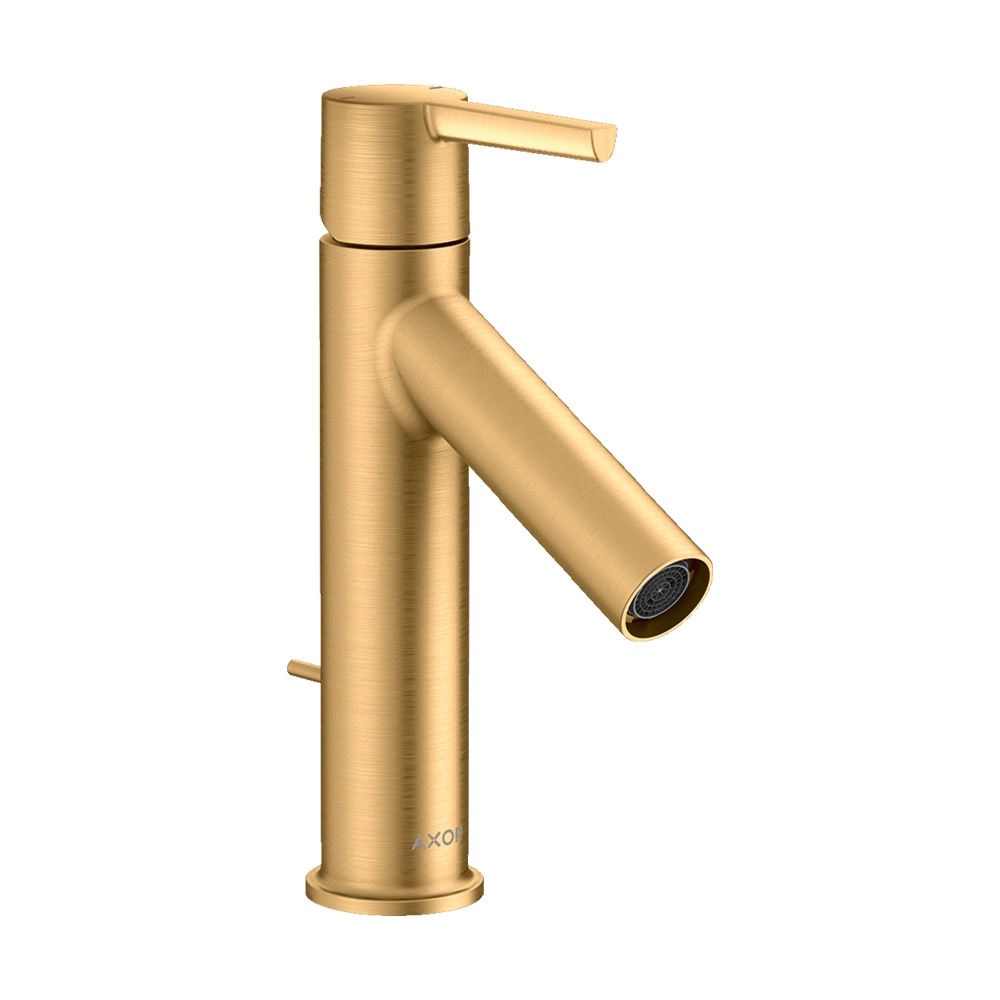 AXOR Starck Single lever basin mixer 100 with lever handle and pop-up waste - Brushed Brass