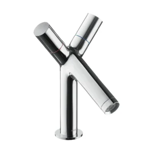 AXOR Starck 2-handle basin mixer 80 with pop-up waste - Chrome