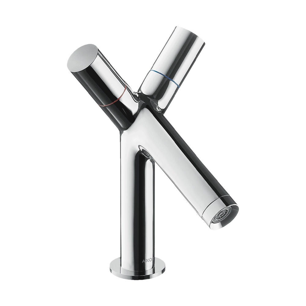 AXOR Starck 2-handle basin mixer 80 with pop-up waste - Chrome
