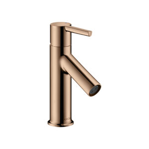 AXOR Starck Single lever basin mixer 80 with pop-up waste - Polished Red Gold
