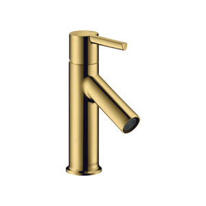 AXOR Starck Single lever basin mixer 80 with pop-up waste - Polished Gold Optic