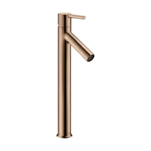 AXOR Starck Single lever basin mixer 250 with lever handle for wash bowls without pop-up waste - Polished Red Gold