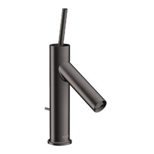 AXOR Starck Single lever basin mixer 90 with pin handle and waste - Brushed Black Chrome