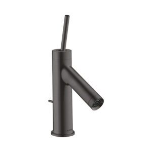 AXOR Starck Single lever basin mixer 70 with pin handle for cloakroom basins with pop-up waste - Brushed Black Chrome