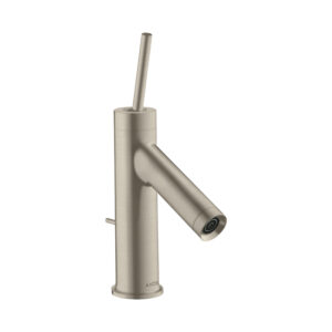 AXOR Starck Single lever basin mixer 70 with pin handle for cloakroom basins with pop-up waste - Brushed Nickel