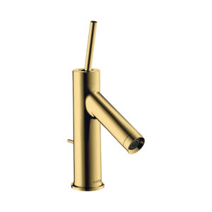 AXOR Starck Single lever basin mixer 70 with pin handle for cloakroom basins with pop-up waste - Polished Gold Optic