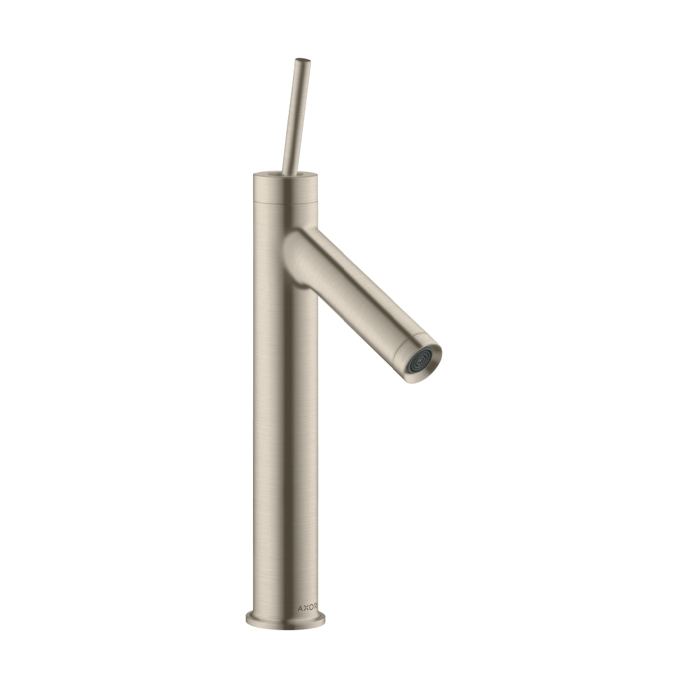 AXOR Starck Single lever basin mixer 170 with pin handle without waste - Brushed Nickel