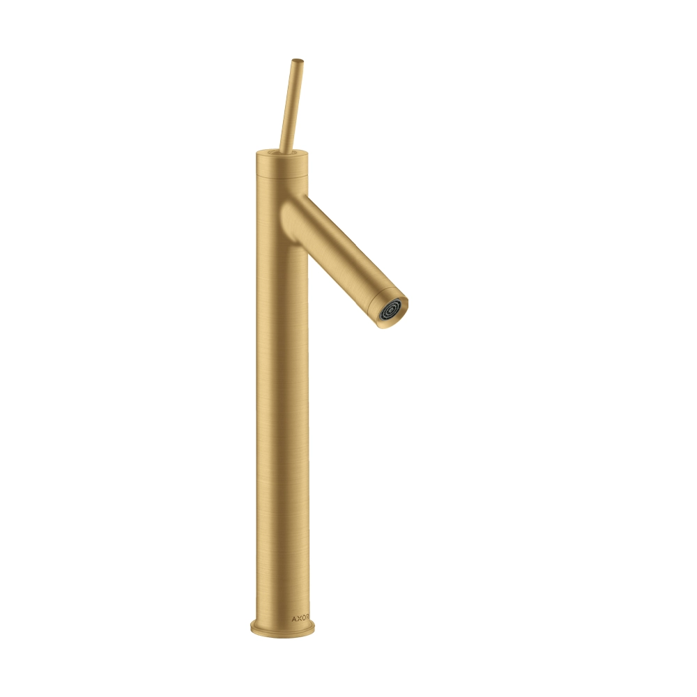 AXOR Starck Single lever basin mixer 250 for wash bowls without waste - Brushed Gold Optic