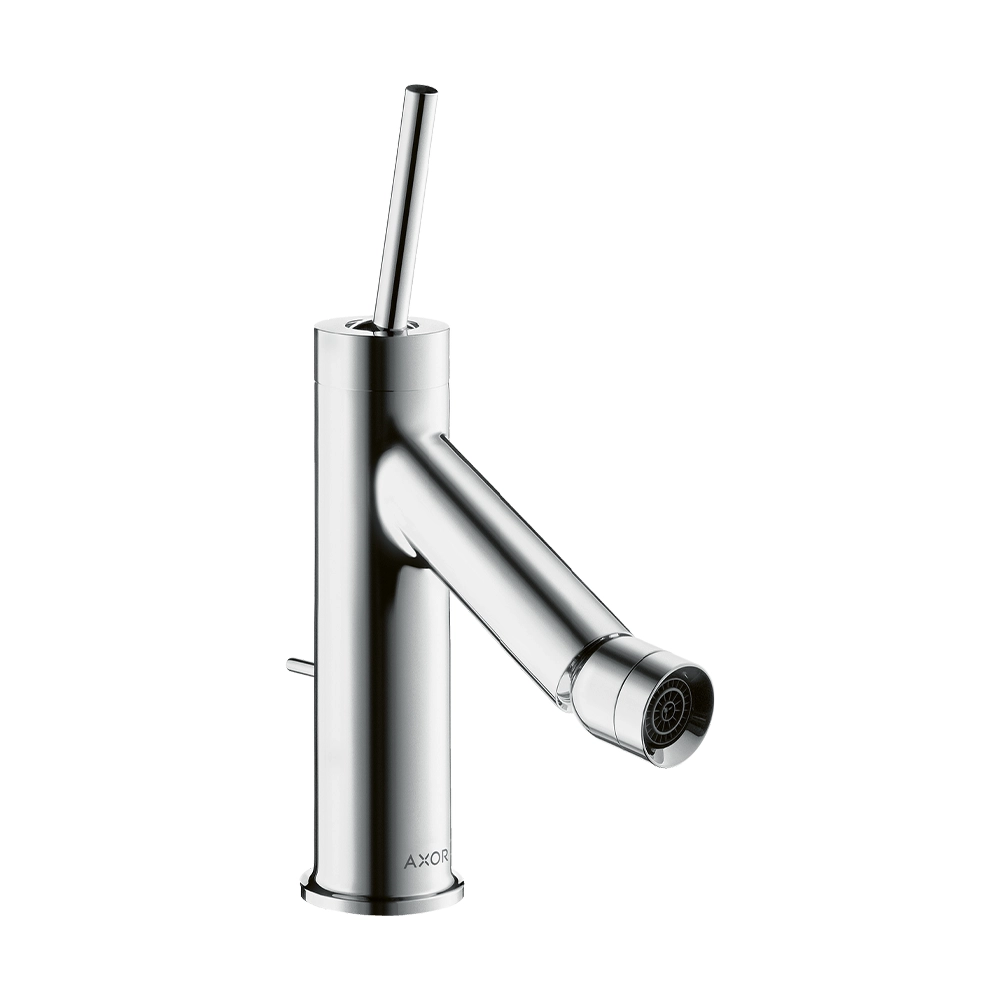 AXOR Starck Single lever bidet mixer with pin handle and pop-up waste - Chrome