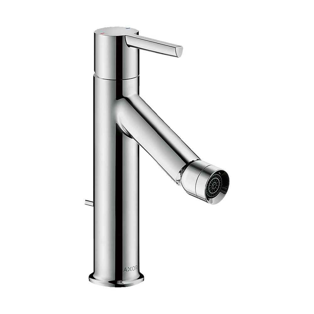 AXOR Starck Single lever bidet mixer with lever handle and pop-up waste - Chrome