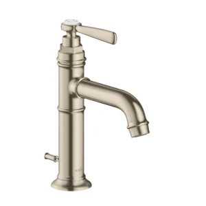 AXOR Montreux Single lever basin mixer 100 with lever handle and pop-up waste - Brushed Nickel