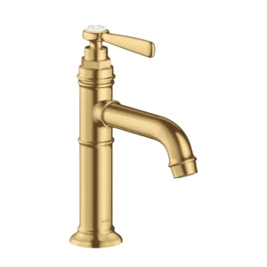 AXOR Montreux Single lever basin mixer 100 with lever handle without waste - Brushed Gold Optic