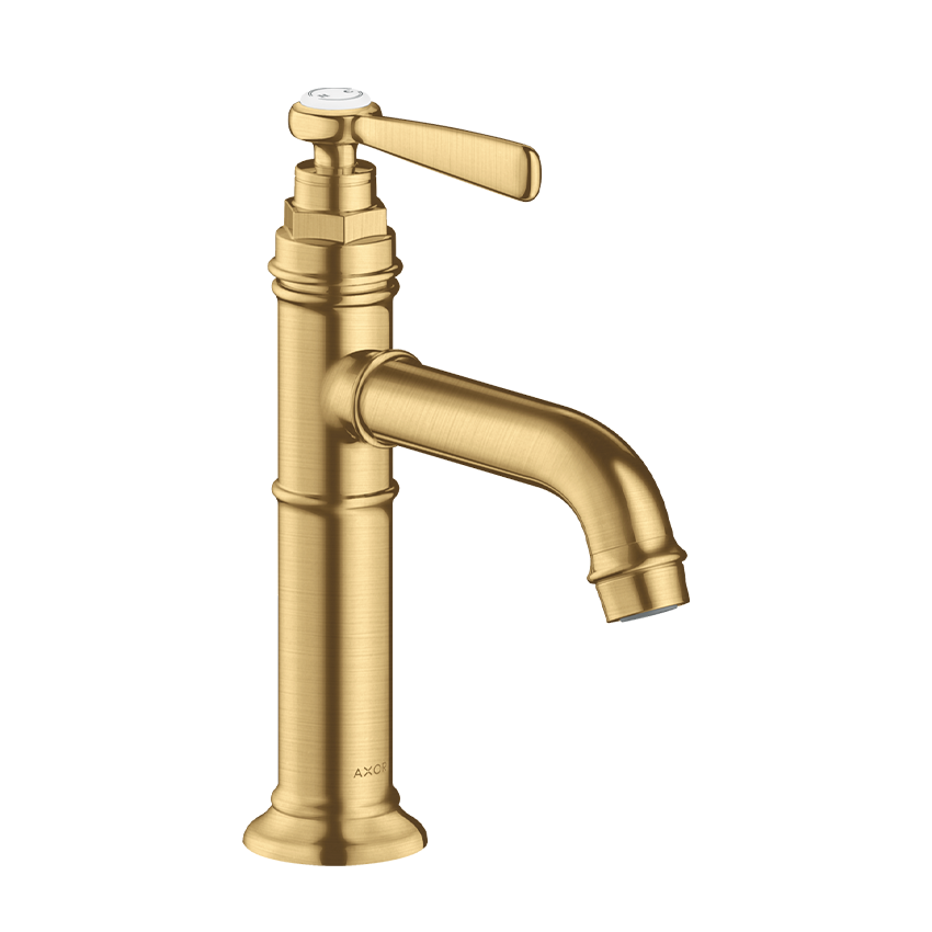 AXOR Montreux Single lever basin mixer 100 with lever handle without waste - Brushed Gold Optic