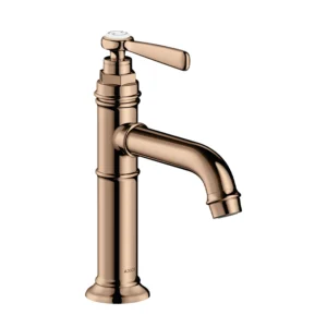 AXOR Montreux Single lever basin mixer 100 with lever handle without waste - Polished Red Gold