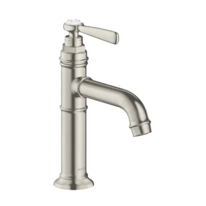 AXOR Montreux Single lever basin mixer 100 with lever handle without waste - Stainless Steel Optic