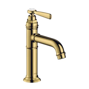 AXOR Montreux Single lever basin mixer 100 with lever handle without waste - Polished Gold Optic