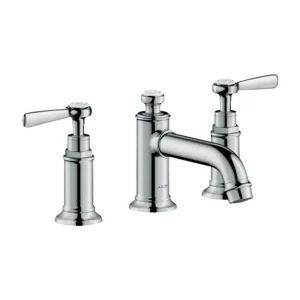 AXOR Montreux 3-hole basin mixer 30 with lever handles and pop-up waste - Chrome