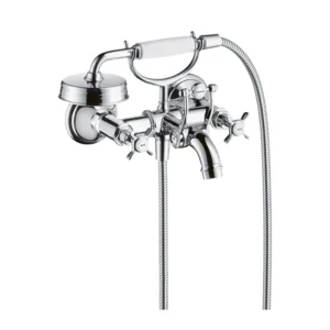 AXOR Montreux 2-handle manual bath mixer for exposed installation with cross handles - Chrome