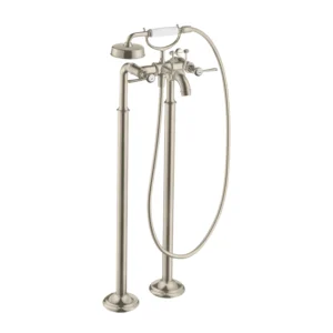 AXOR Montreux 2-handle manual bath mixer floor-standing with lever handles - Brushed Nickel