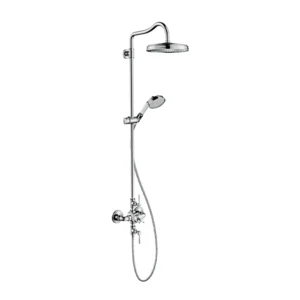 AXOR Montreux Showerpipe with thermostatic mixer and 1jet overhead shower 240 - Chrome