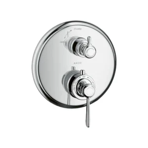 AXOR Montreux Thermostatic mixer for concealed installation with lever handle and shut-off valve - Chrome