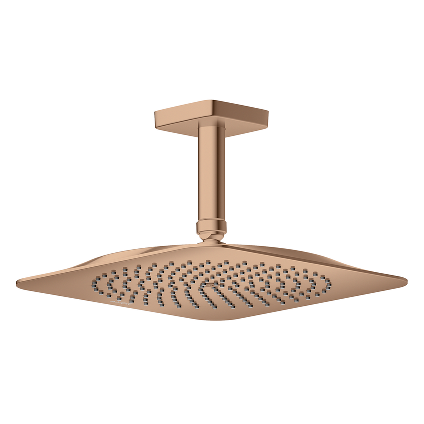 AXOR Citterio C Overhead shower 270/270 1jet EcoSmart with ceiling connector Polished Red Gold