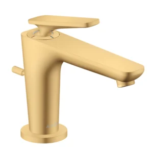 AXOR Citterio C Single lever basin mixer 90 with CoolStart for hand washbasins and pop-up waste set Brushed Gold Optic