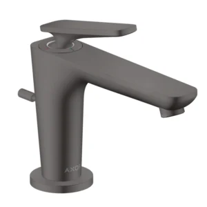 AXOR Citterio C Single lever basin mixer 90 with CoolStart for hand washbasins and pop-up waste set Brushed Black Chrome