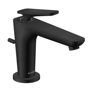 AXOR Citterio C Single lever basin mixer 90 with CoolStart for hand washbasins and pop-up waste set Matt Black