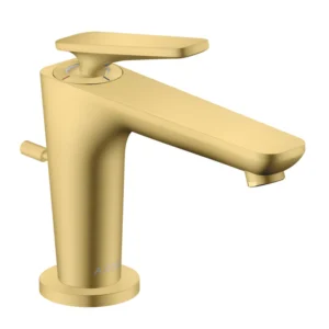 AXOR Citterio C Single lever basin mixer 90 with CoolStart for hand washbasins and pop-up waste set Brushed Brass