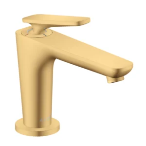 AXOR Citterio C Single lever basin mixer 90 with CoolStart for hand washbasins and waste set Brushed Gold Optic