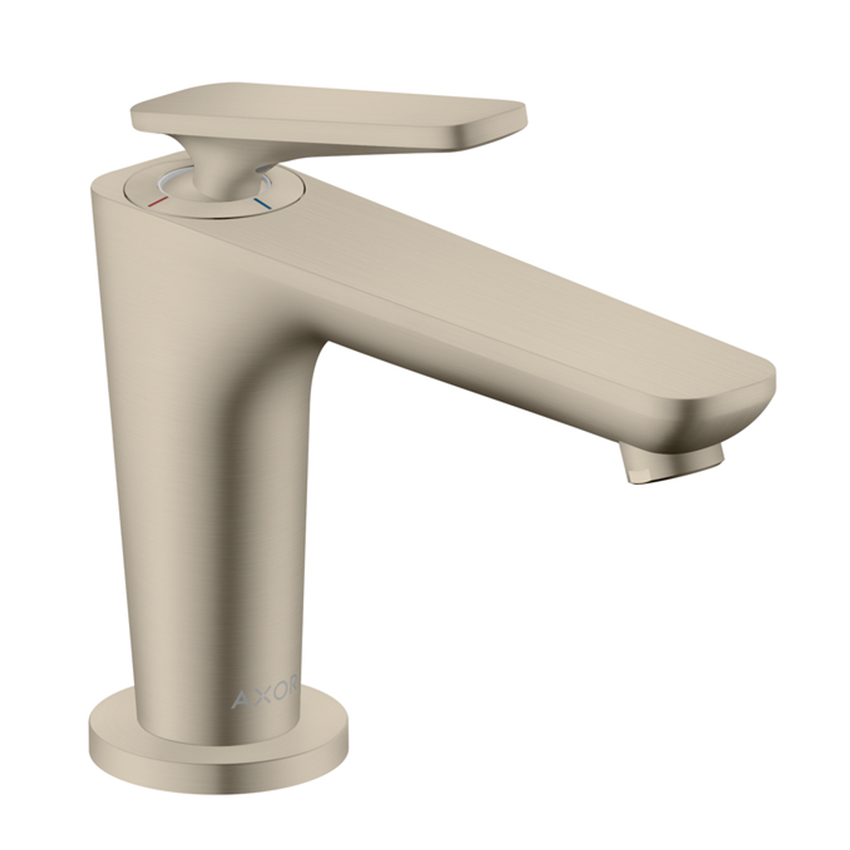 AXOR Citterio C Single lever basin mixer 90 with CoolStart for hand washbasins and waste set Brushed Nickel